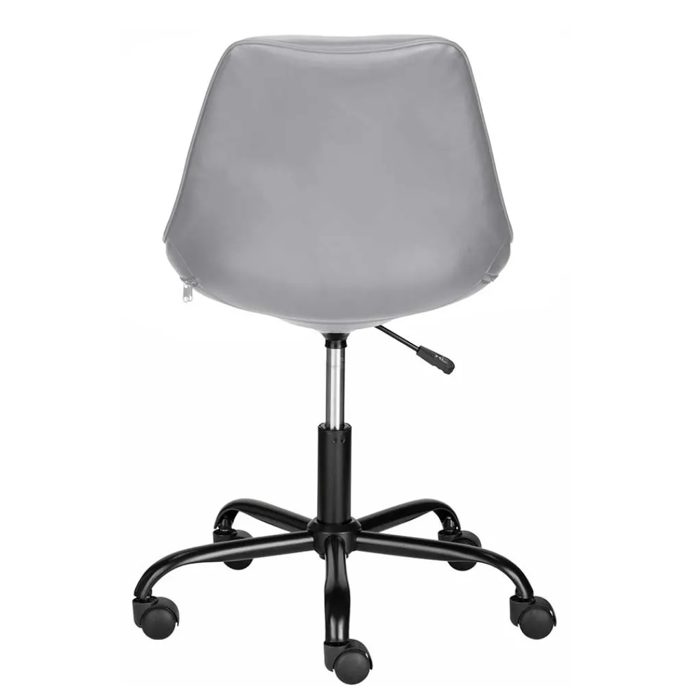 Wohnen Bürostuhl mit Schalensitz in Grau Kunstleder - Formation