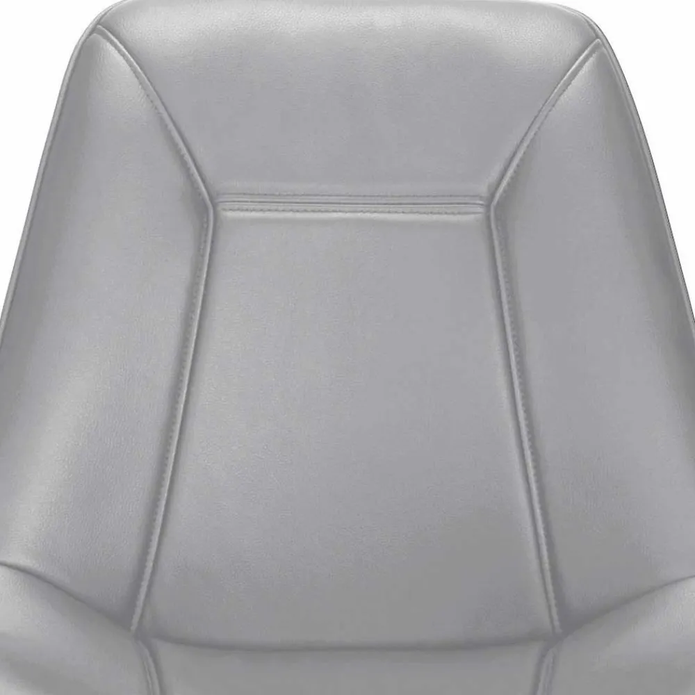 Wohnen Bürostuhl mit Schalensitz in Grau Kunstleder - Formation