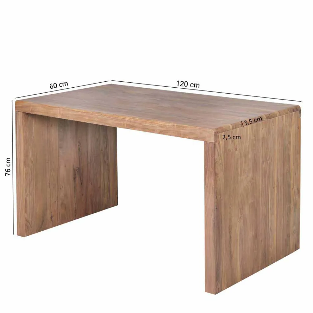 Wohnen Bürotisch Drolivio aus Akazienholz