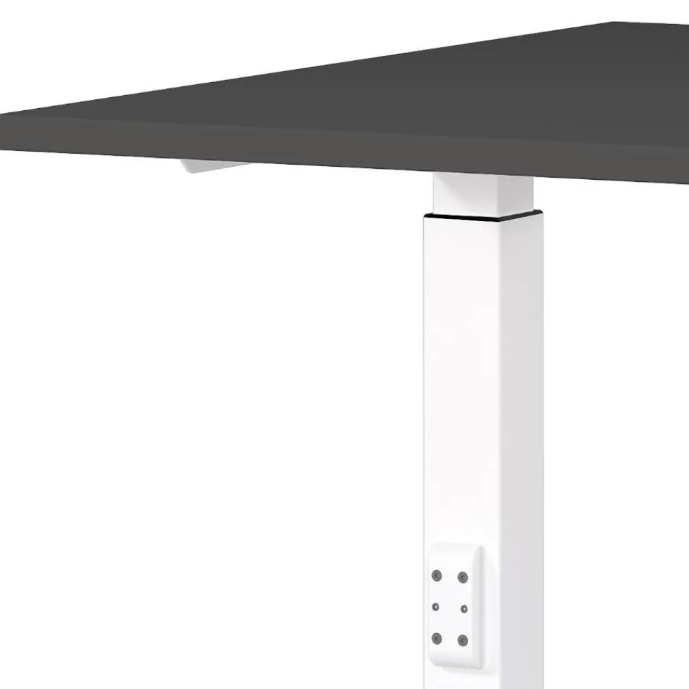 Wohnen Bürotisch in Dunkelgrau mit Weiß - Vlatin
