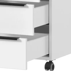 Wohnen Bürotisch Kombination in Weiß - Sparkle (dreiteilig)