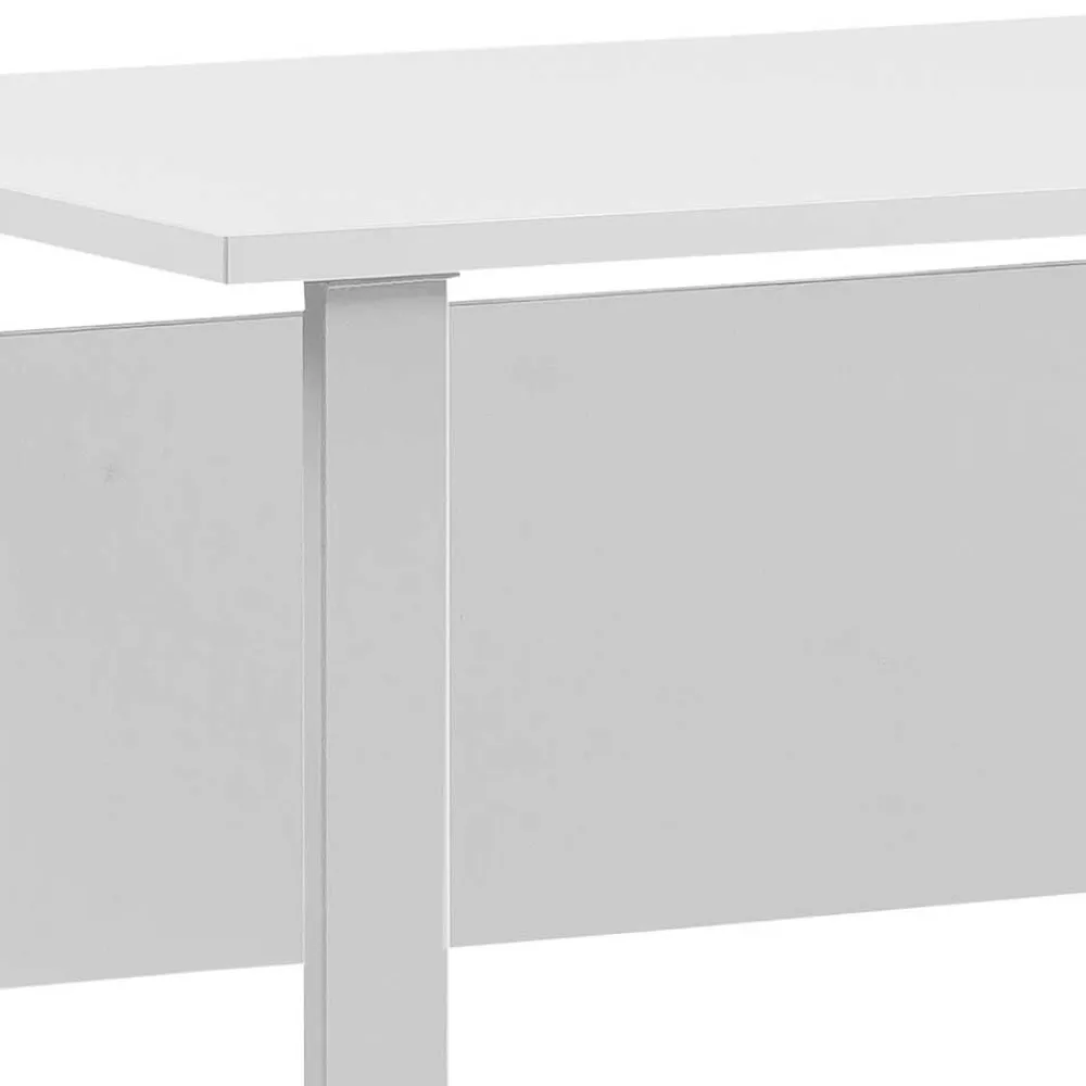 Wohnen Bürotische*Bürotisch Schreibtisch in Lichtgrau - Bowsla