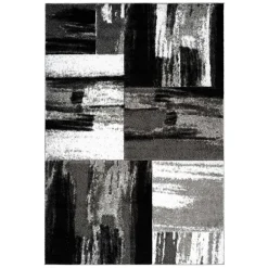 Wohnen Brush Design Teppich in Grau und Schwarz - Naspar