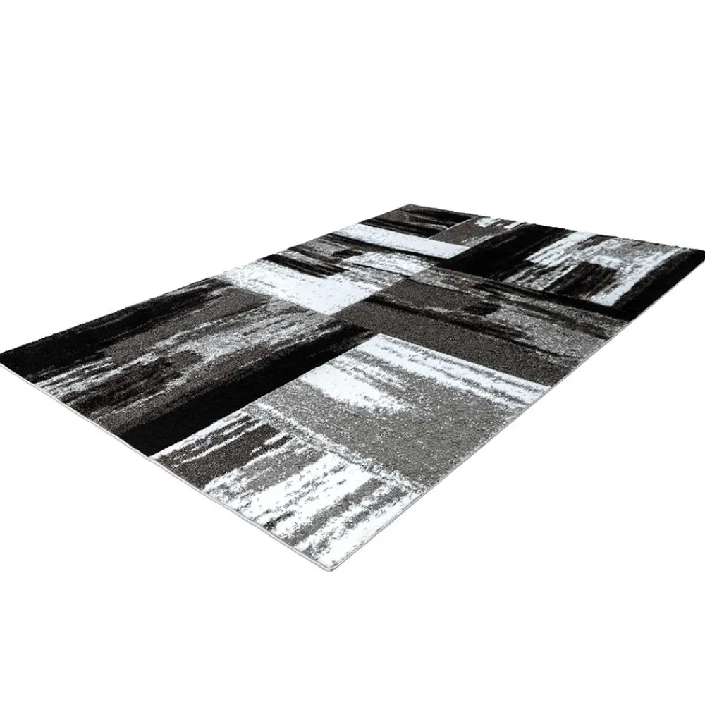 Wohnen Brush Design Teppich in Grau und Schwarz - Naspar