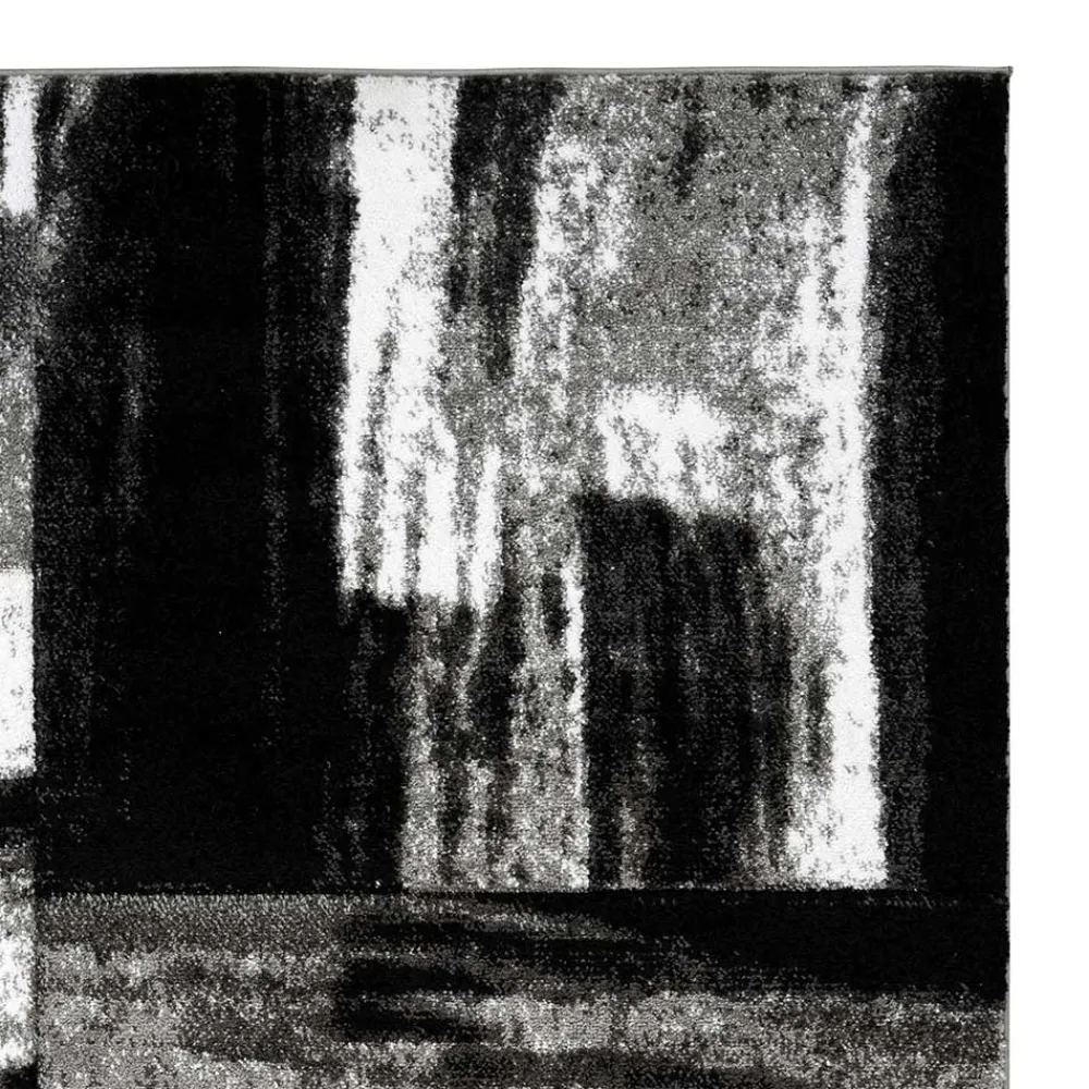 Wohnen Brush Design Teppich in Grau und Schwarz - Naspar