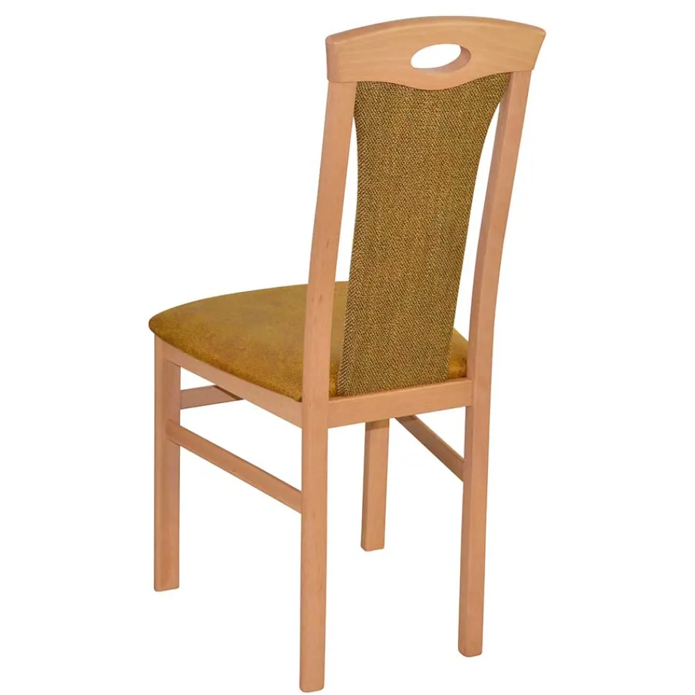 Wohnen Stühle|Küchenstühle*Buche Küchenstühle gepolstert - Charinas (2er Set)