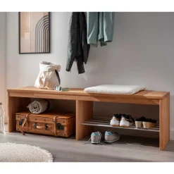 Wohnen Schuhschränke|Garderobenbänke*Buchenholz Flurbank 160 cm breit - Shimousa
