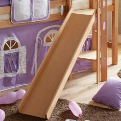 Kinder Wohnen Buchenholz Mädchen Spielbett in Natur - Gravura