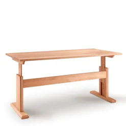 Wohnen Massivholzmöbel|Tische*Buchenholz Schreibtisch höhenverstellbar per Raster - Bash