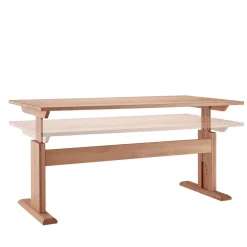 Wohnen Massivholzmöbel|Tische*Buchenholz Schreibtisch höhenverstellbar per Raster - Bash