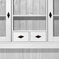 Wohnen Buffetschrank Satumare in Weiß Kiefer teilmassiv