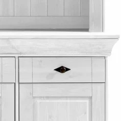 Wohnen Buffetschrank Satumare in Weiß Kiefer teilmassiv