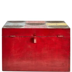 Wohnen Bunte Holztruhe im Orientalischen Stil - Lilano