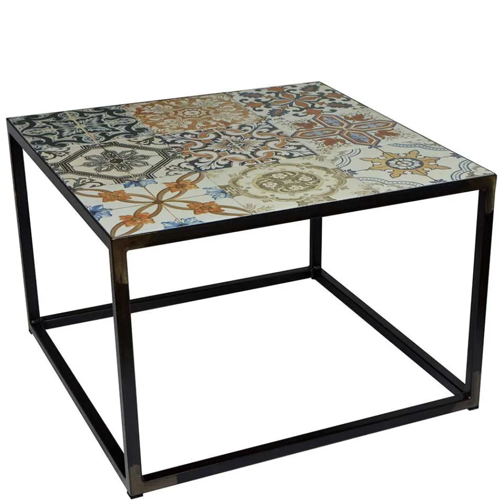 Wohnen Küchentische|Esszimmertische*Bunter Keramiktisch mit Bügel-Gestell - Fantast