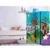 Kinder Wohnen Bunter Kinderzimmer Paravent Ferienlager - Katina