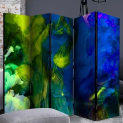 Wohnen Paravents|Wohnzimmer-Regale*Bunter Paravent aus fünf Elementen - Brozana