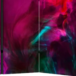 Wohnen Paravents*Bunter Paravent in Blau Grün Pink Rot - Tageda