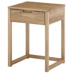 Wohnen 45c60c40 Massivholz Nachtkonsole mit Bügelgestell - Egina