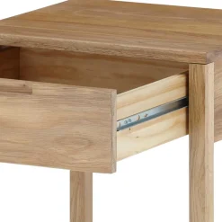 Wohnen 45c60c40 Massivholz Nachtkonsole mit Bügelgestell - Egina