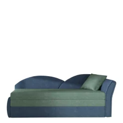 Wohnen Schlafsofas|Betten*Chaiselongue mit Bettfunktion in Grün und Blau - Relisa