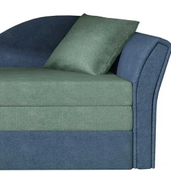 Wohnen Schlafsofas|Betten*Chaiselongue mit Bettfunktion in Grün und Blau - Relisa