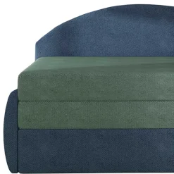 Wohnen Schlafsofas|Betten*Chaiselongue mit Bettfunktion in Grün und Blau - Relisa