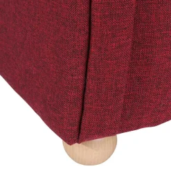 Wohnen Chaiselongue mit Karostoff in Rot - Lyatea