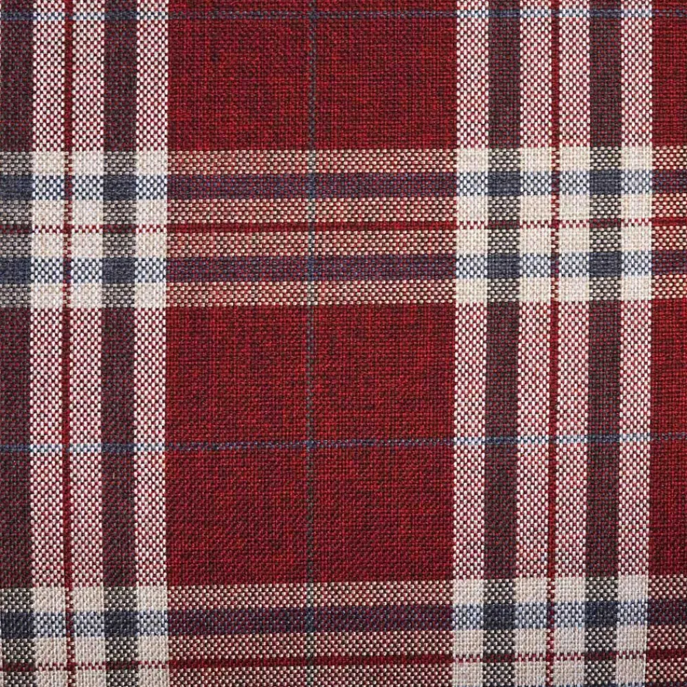 Wohnen Chaiselongue mit Karostoff in Rot - Lyatea