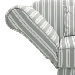 Wohnen Sofas|Sofa*Chaiselongue mit Streifenmuster - Texicano