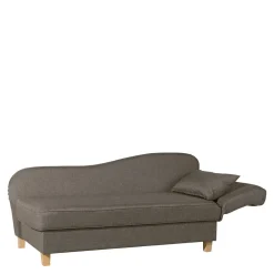 Wohnen Sofas|Sofa*Chaiselounge in Beigegrau mit Buche - Senade