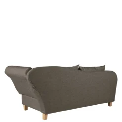 Wohnen Sofas|Sofa*Chaiselounge in Beigegrau mit Buche - Senade