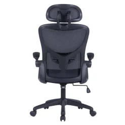 Wohnen Chefsessel mit Kopfstütze in Schwarz - Geritts