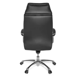 Wohnen Bürostühle*Chefsessel Schreibtischsessel aus Leder in Schwarz - Ekka