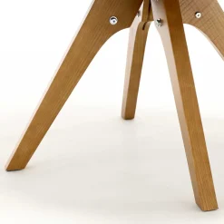 Wohnen Küchenstühle|Esszimmerstühle*Chenille Armlehnenstuhl in Creme - Max (2er Set)