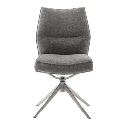 Wohnen Küchenstühle|Esszimmerstühle*Chenille Esszimmerstuhl um 360 Grad drehbar - Padira (2er Set)