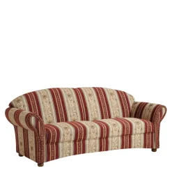 Wohnen Braune Möbel|Landhausmöbel*Chenille Landhaussofa mit Federkern - Comi