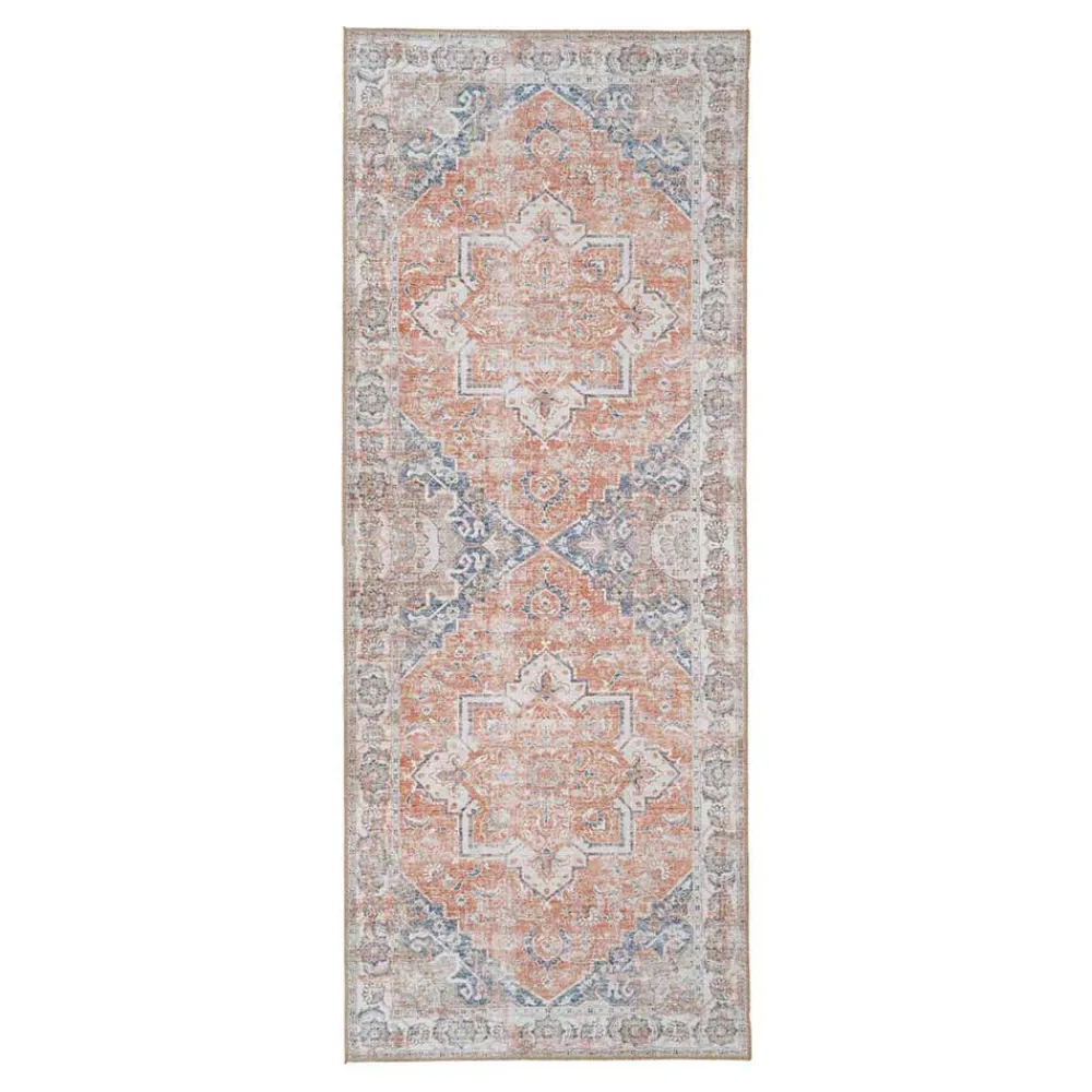 Wohnen Teppiche|Orientalische Möbel*Chenille Läufer mit hellem Orient Muster - Kyoko