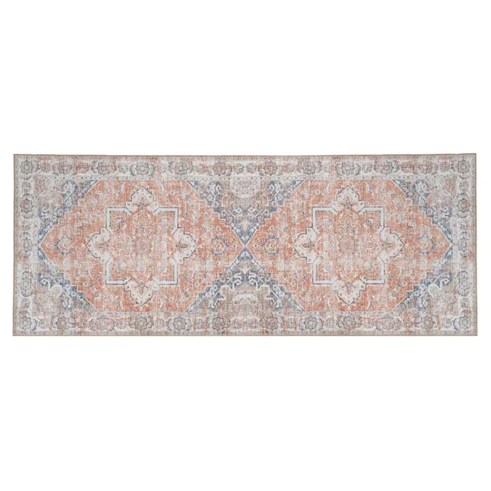 Wohnen Teppiche|Orientalische Möbel*Chenille Läufer mit hellem Orient Muster - Kyoko