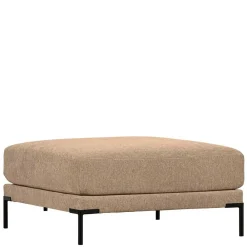 Wohnen Chenille Polsterhocker in Champagner - Icoleran