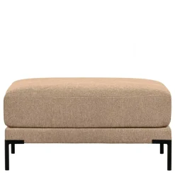 Wohnen Chenille Polsterhocker in Champagner - Icoleran