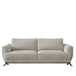 Wohnen Schlafsofas*Chenille Schlafcouch in Beige - Bravassa