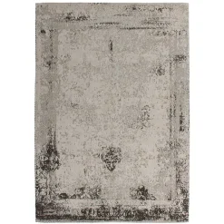 Wohnen Vintage Möbel|Teppiche*Chenille Teppich in Beige und Anthrazit - Noll