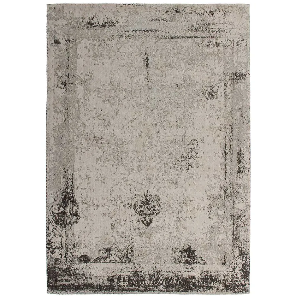 Wohnen Vintage Möbel|Teppiche*Chenille Teppich in Beige und Anthrazit - Noll