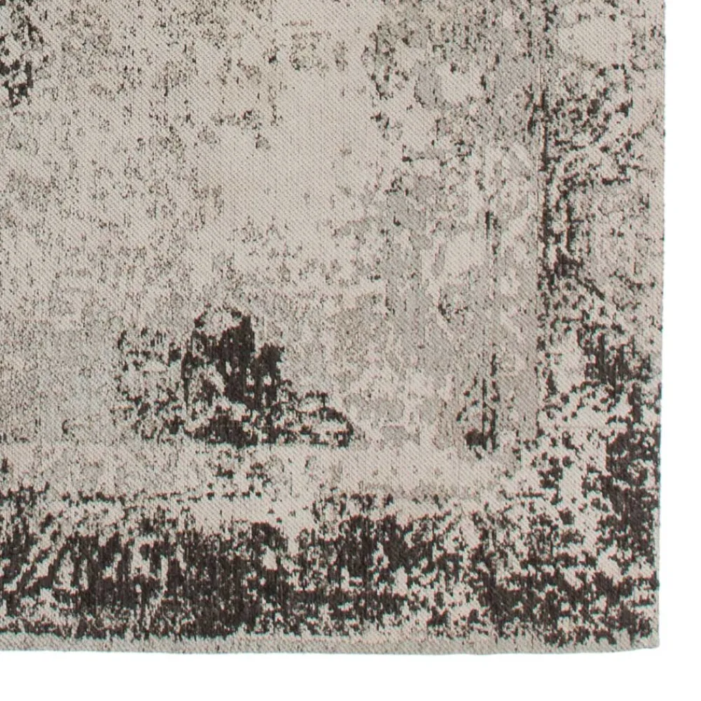 Wohnen Vintage Möbel|Teppiche*Chenille Teppich in Beige und Anthrazit - Noll