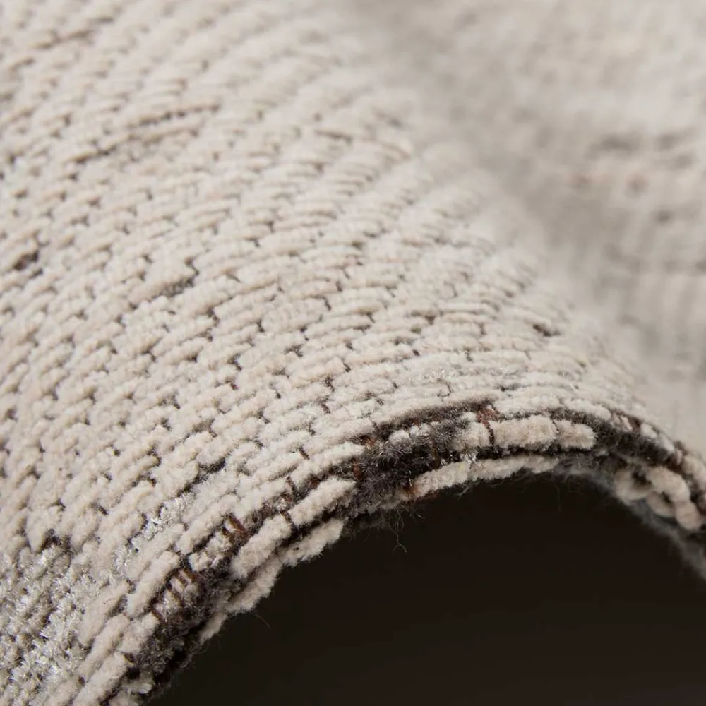 Wohnen Vintage Möbel|Teppiche*Chenille Teppich in Beige und Anthrazit - Noll