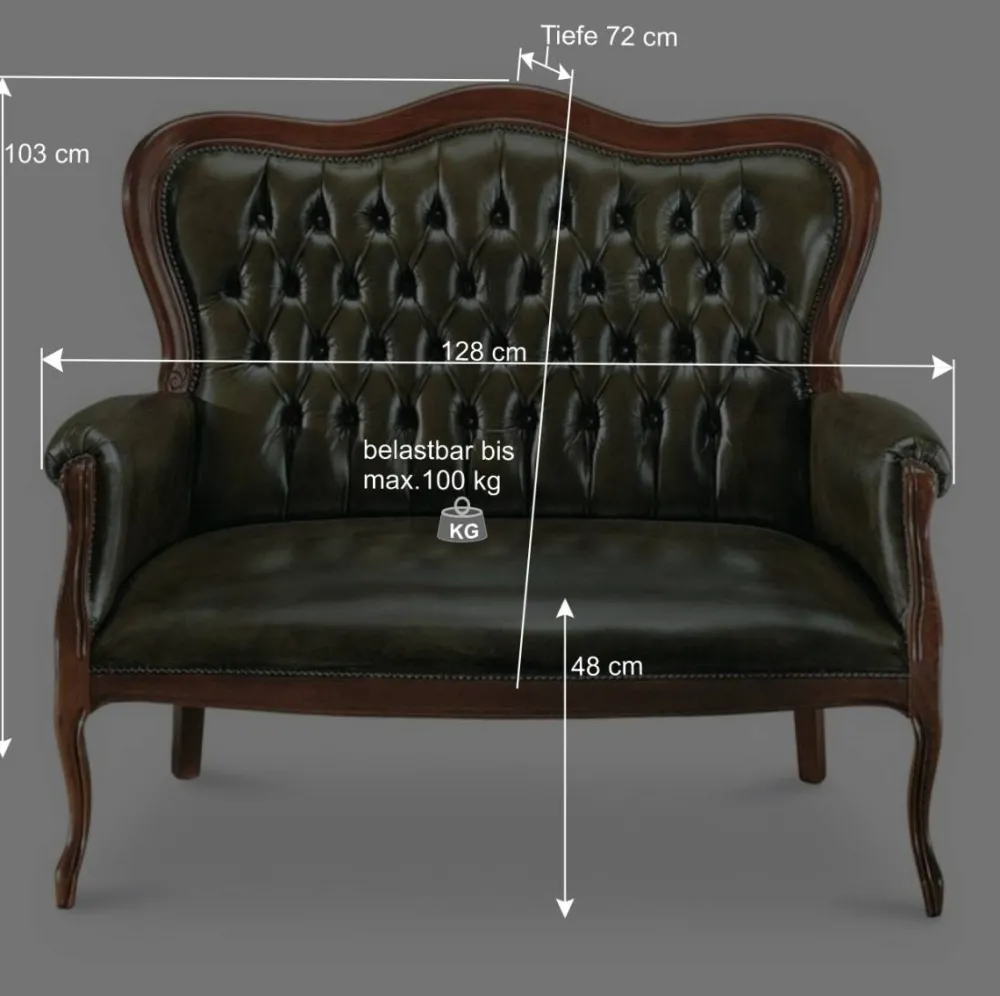 Wohnen Küchenbänke|Esszimmerbänke*Chesterfield Polsterbank in Dunkelgrün Magari & Nussbaum
