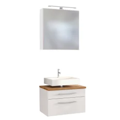 Wohnen 60cm Beckenschrank für die Wand - Enwicos (zweiteilig)