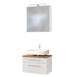 Wohnen 60cm Beckenschrank für die Wand - Enwicos (zweiteilig)