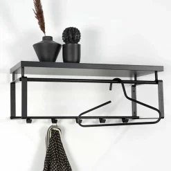 Wohnen Bürogarderoben*70cm breite Garderobe in Schwarz - Satroni I