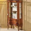Wohnen 60cm breite Vitrine Barock Agosto 1-türig